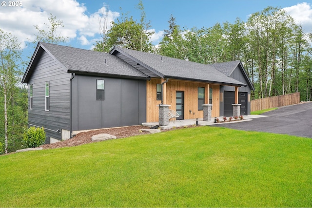 16000 NE Grantham Rd, Amboy, WA 98601 - view of front of property featuring a garage, driveway, and roof with shingles