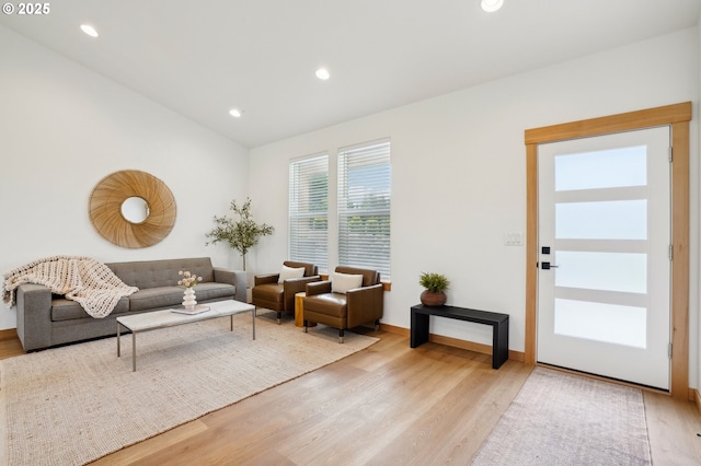 16000 NE Grantham Rd, Amboy, WA 98601 - living area with wood finished floors, recessed lighting, and baseboards