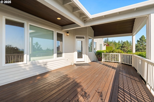 14405 NW Valley View Ln, Portland, OR 97231 - view of wooden deck