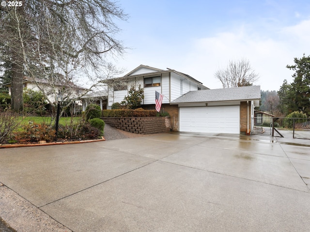 view of front of home featuring a garage