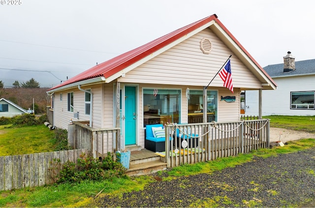 view of bungalow-style home