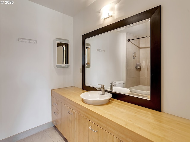 12600 SW Crescent St Unit 219, Beaverton, OR 97005 - full bathroom with tile patterned floors, vanity, and toilet