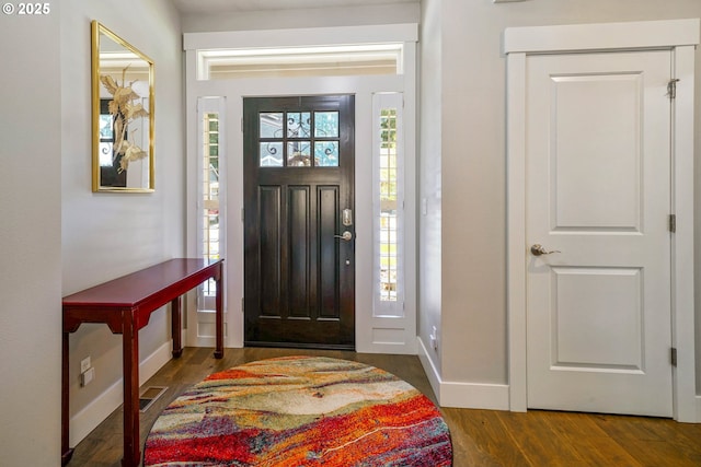 1715 York Butte Ave, Salem, OR 97306 - foyer with baseboards and wood finished floors