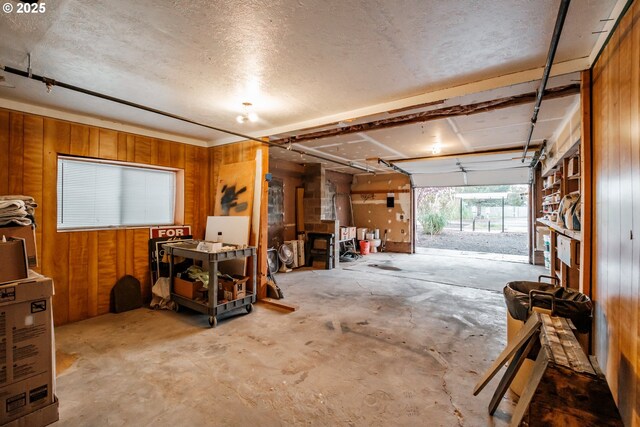 1127 6th Ave, Albany, OR 97321 - garage featuring wooden walls