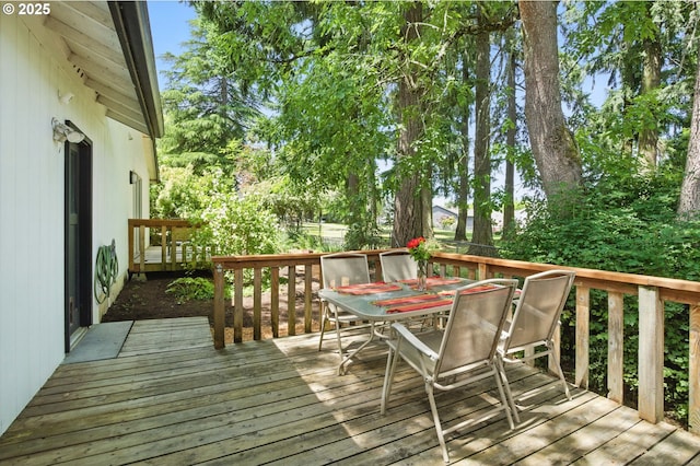 19985 SW Carlin Blvd, Beaverton, OR 97078 - wooden terrace featuring outdoor dining space