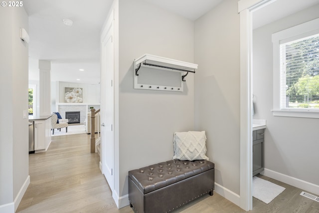 21338 SW Simon Ter, Sherwood, OR 97140 - hall with light wood-type flooring and recessed lighting