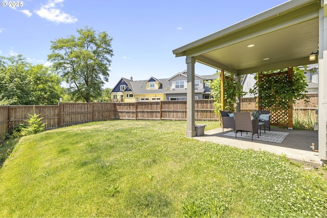 21338 SW Simon Ter, Sherwood, OR 97140 - fenced backyard featuring a patio and a residential view