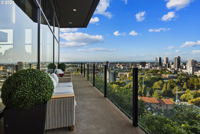 1551 SW Upper Hall St, Portland, OR 97201 - balcony featuring a view of city