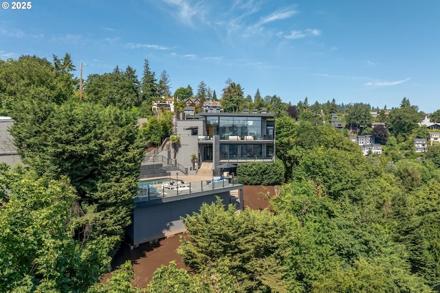 1551 SW Upper Hall St, Portland, OR 97201 - drone / aerial view