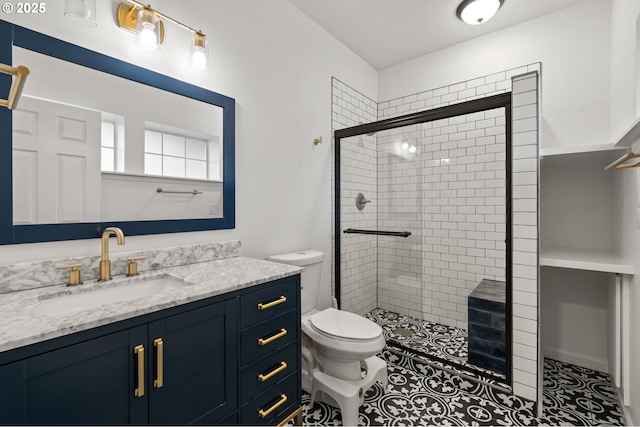 7820 SE 114th Ave, Portland, OR 97266 - full bath featuring toilet, vanity, and a stall shower