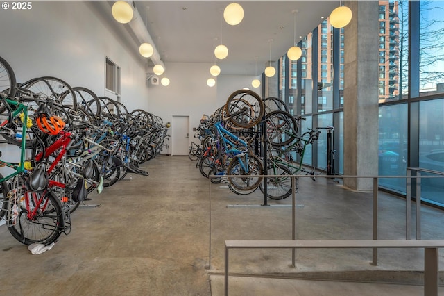 garage with bike storage