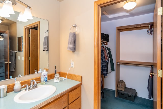 bathroom featuring vanity