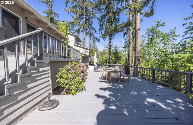 3484634844 Matthews Rd, Eugene, OR 97405 - wooden deck with outdoor dining space