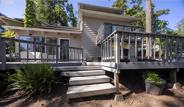 3484634844 Matthews Rd, Eugene, OR 97405 - back of house with a wooden deck