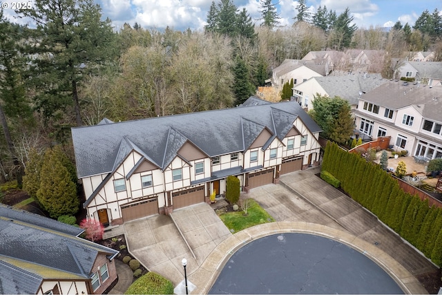 drone / aerial view featuring a residential view