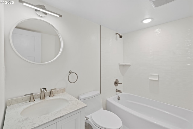 1331 NE Dallas St, Camas, WA 98607 - bathroom with toilet, vanity, and washtub / shower combination