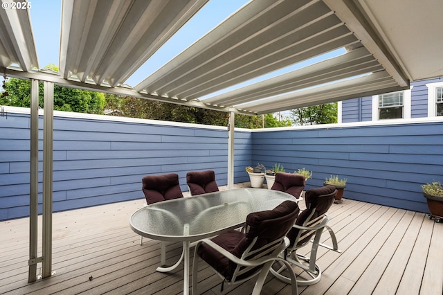 1134 NE Cesar E Chavez Blvd, Portland, OR 97232 - wooden terrace featuring outdoor dining space