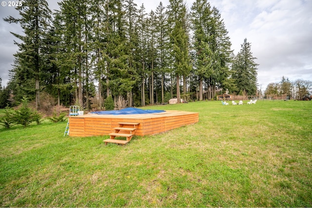 13712 NE Grantham Rd, Amboy, WA 98601 - view of yard featuring a hot tub