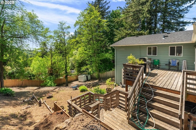 5944 SW Wilbard St, Portland, OR 97219 - fenced backyard featuring a deck