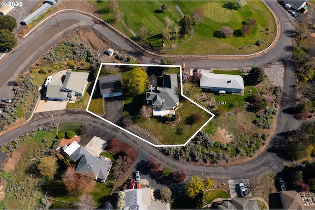 bird's eye view featuring a residential view
