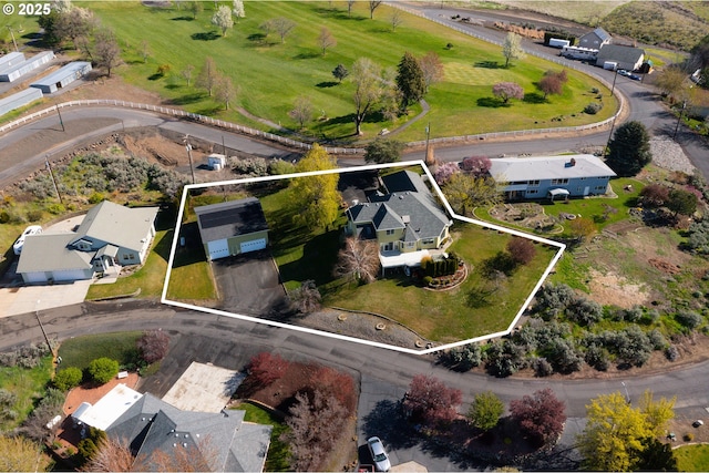 birds eye view of property featuring a residential view