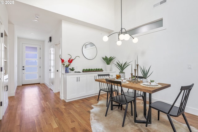 1236 Parkside Ave, Forest Grove, OR 97116 - dining space featuring light wood-style flooring, a chandelier, baseboards, and recessed lighting