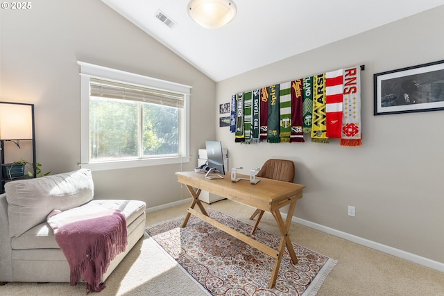 4952 SW Wentworth Ter, Beaverton, OR 97078 - office with carpet, lofted ceiling, and baseboards