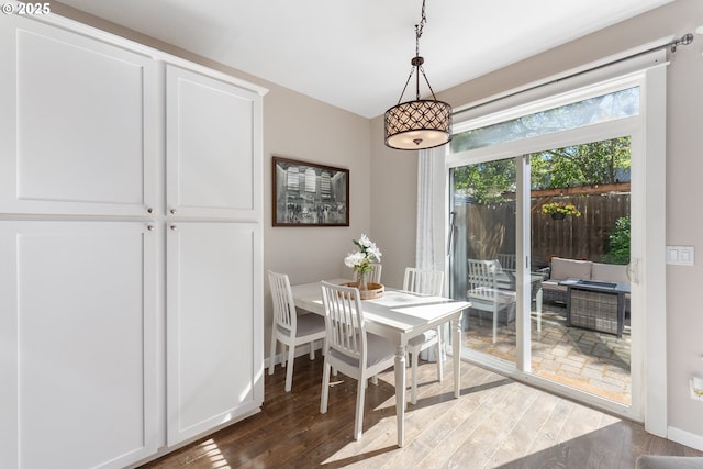 4952 SW Wentworth Ter, Beaverton, OR 97078 - dining space featuring wood finished floors and baseboards
