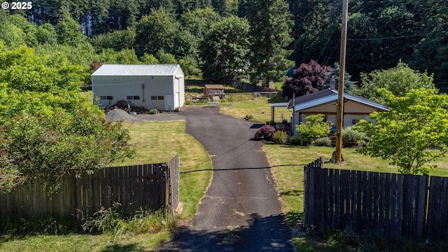 view from above of property
