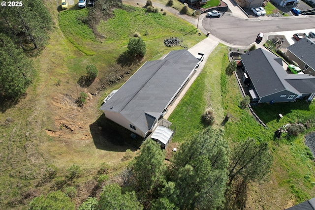 drone / aerial view with a residential view