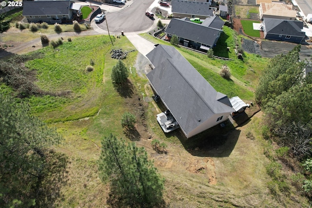 aerial view featuring a residential view