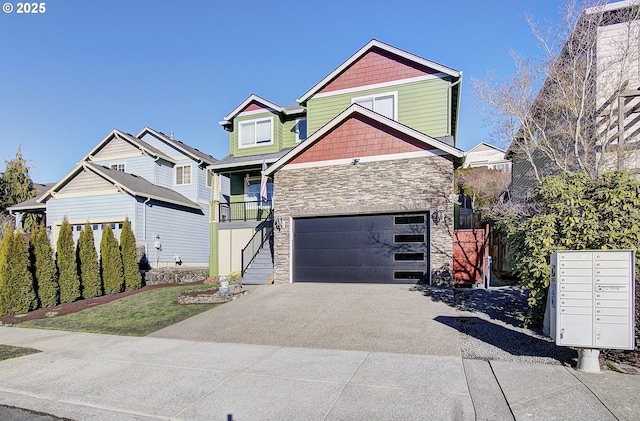 view of front of house featuring a garage