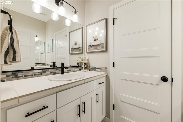 209 W Barbaras Way, Newberg, OR 97132 - bathroom with backsplash and vanity