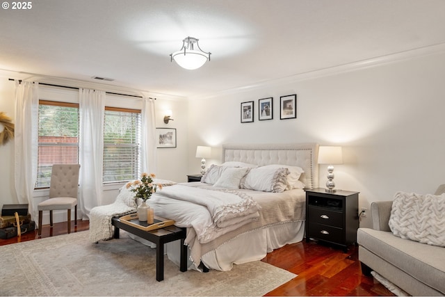 15475 SW Brighton Way, Beaverton, OR 97007 - bedroom featuring crown molding and dark wood-style flooring