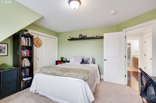 15475 SW Brighton Way, Beaverton, OR 97007 - bedroom with carpet flooring and a closet