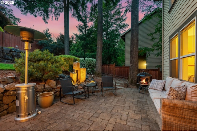 15475 SW Brighton Way, Beaverton, OR 97007 - view of patio featuring an outdoor fire pit