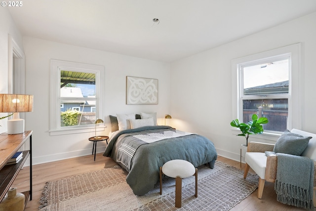 2615 N Gammans Pl, Portland, OR 97217 - bedroom with wood finished floors and baseboards
