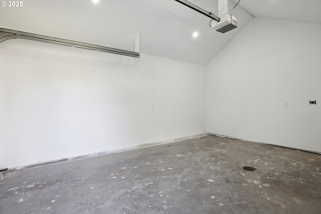 2615 N Gammans Pl, Portland, OR 97217 - garage with a garage door opener and recessed lighting