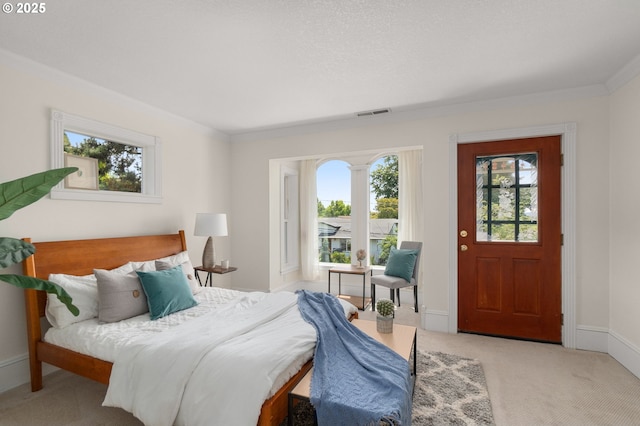 4113 SE Rural St, Portland, OR 97202 - carpeted bedroom featuring baseboards and ornamental molding