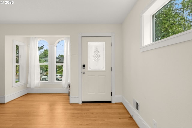 4113 SE Rural St, Portland, OR 97202 - entryway featuring plenty of natural light and light wood-style flooring