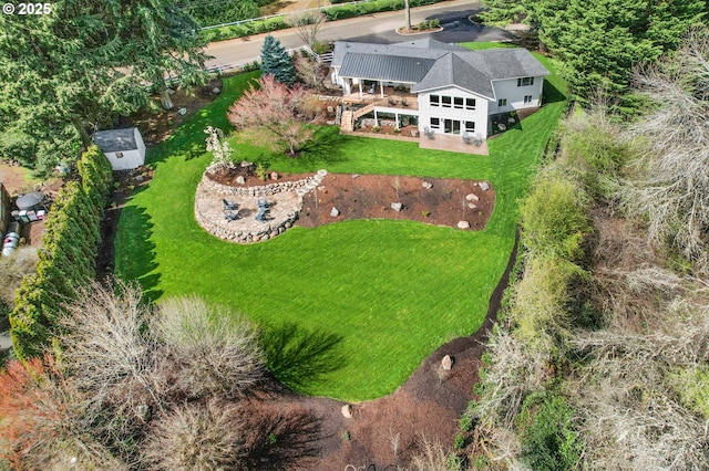 view from above of property