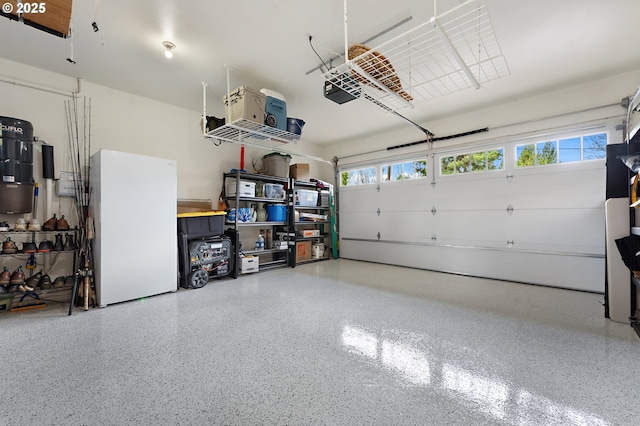 garage featuring a central vacuum unit