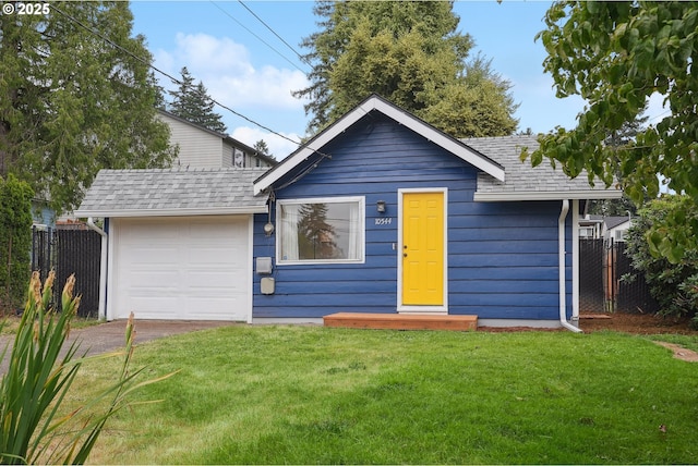 10544 SE Home Ave, Milwaukie, OR 97222 - view of front facade featuring a garage, roof with shingles, and driveway