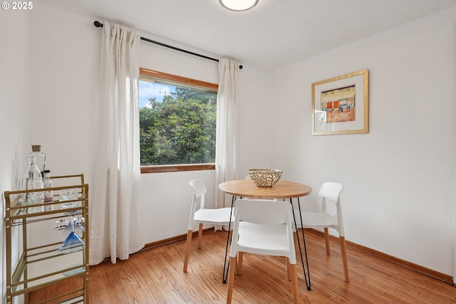 10544 SE Home Ave, Milwaukie, OR 97222 - dining space with light wood-style flooring and baseboards