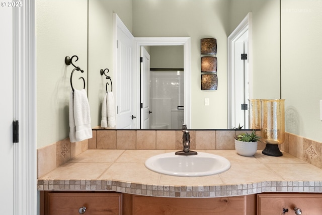bathroom with vanity