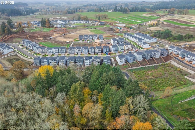 drone / aerial view with a residential view