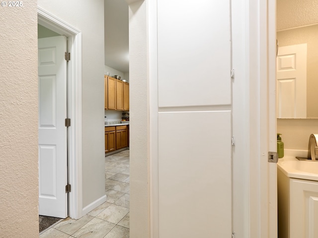 interior space with sink