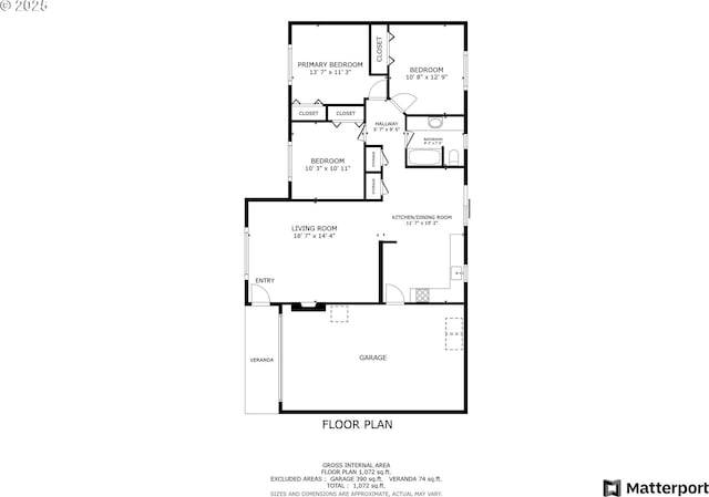 3259 SE 176th Pl, Portland, OR 97236 - view of home floor plan
