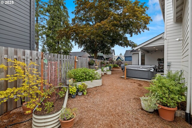 1046 SE Olive Way, Estacada, OR 97023 - fenced backyard featuring a hot tub