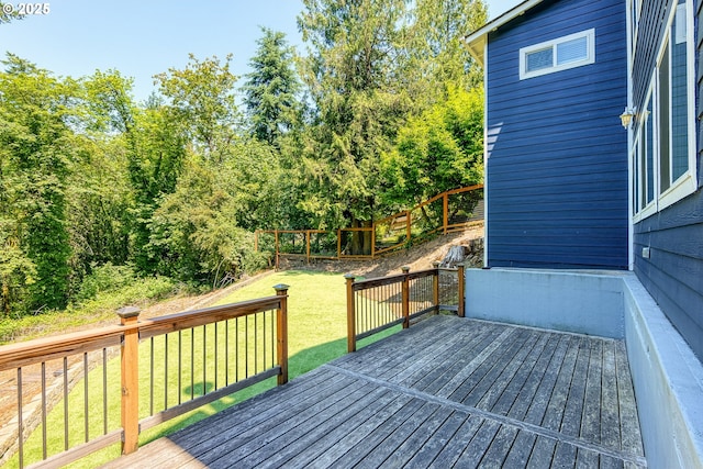 11744 SW 61st Ave, Portland, OR 97219 - wooden terrace with a lawn